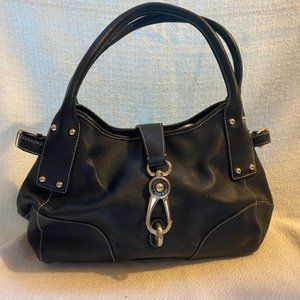 Dooney & Bourke Black Leather bag with decorative